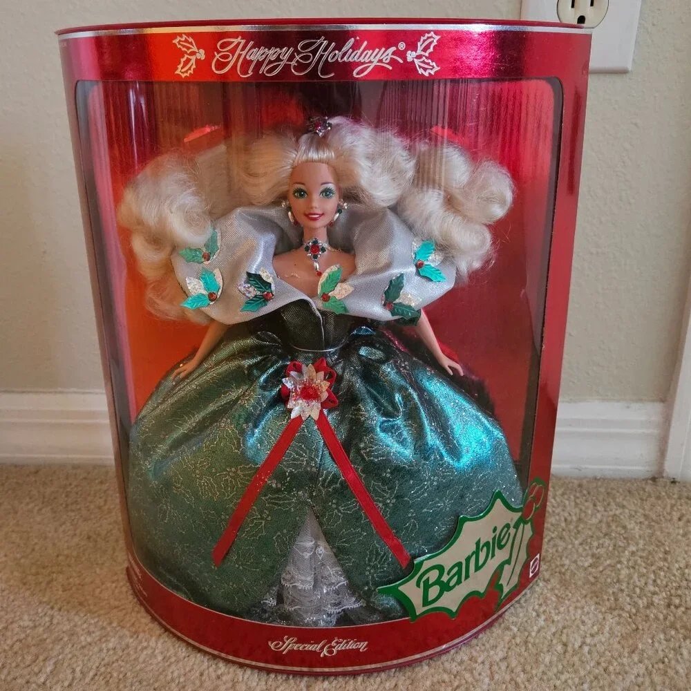 NRFB MATTEL 1995 SPECIAL EDITION HAPPY HOLIDAYS CHRISTMAS BARBIE DOLL #14123